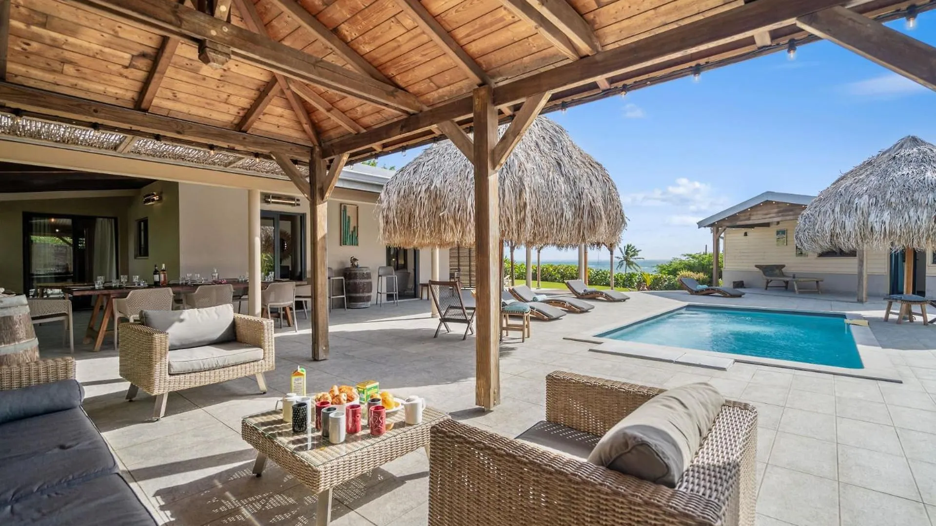 Villa Latitude 14.54 : 4 ch, piscine, vue mer, spot de kitesurf Le Vauclin